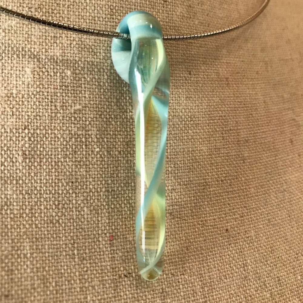 Hand Blown Glass Pendant
